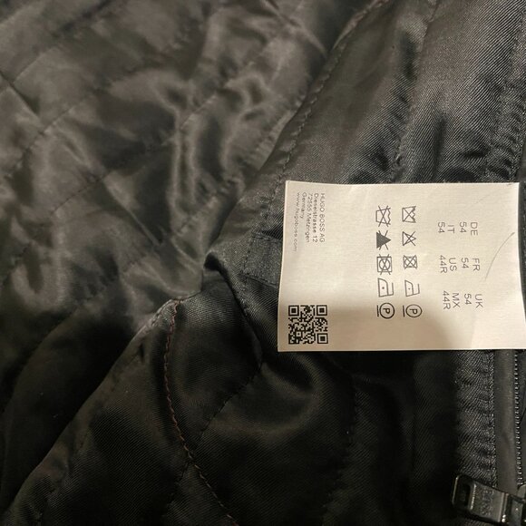 Hugo Boss Wool Cashmere Blend Men’s Car Coat Size US 44 Regular. Black. - Picture 16 of 16